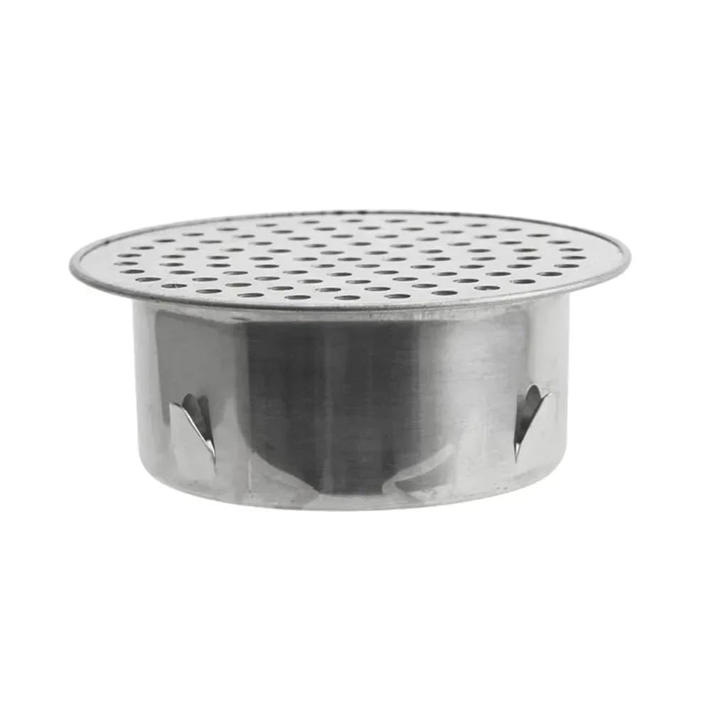 304 Stainless Steel Drain Stopper for PVC Pipes - High Flow Hollow Strainer for Optimal Drainage (50-200mm)(75tubes)