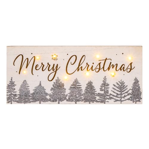 Merry Christmas Decor with Timer LED Lighted Shiny Christmas Tree