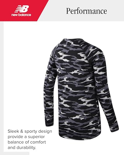 New Balance Boys Base Layer Top - Insulated Compression Long Sleeve Shirt - Active Base Layer Under Shirts for Boys (8-20)4