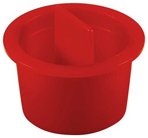 Image of Caplugs CPT-10 CPT Series - Plastic Center Pull-Tab Tapered Plug, 100 Pack, Red LD-PE, Flange OD 1.00 inch x Plug ID 0.849 inch, Hole Protection, Leak Prevention, Masking, Painting, Powder Coating (ZCPT10Q1)