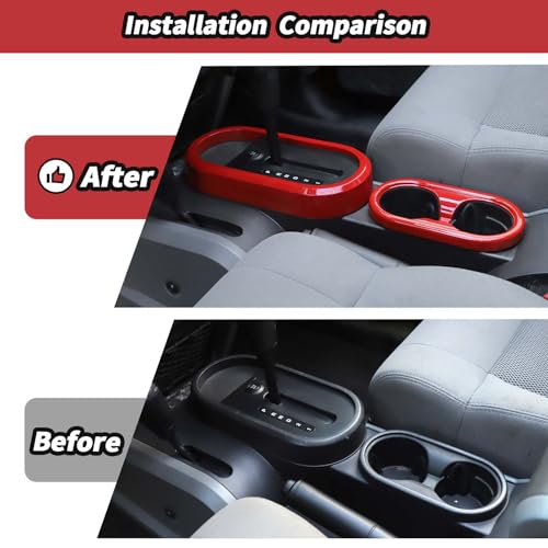 Kit de Molduras Porta Vasos y Palanca Jeep Wrangler 2007-2010 miniatura 3