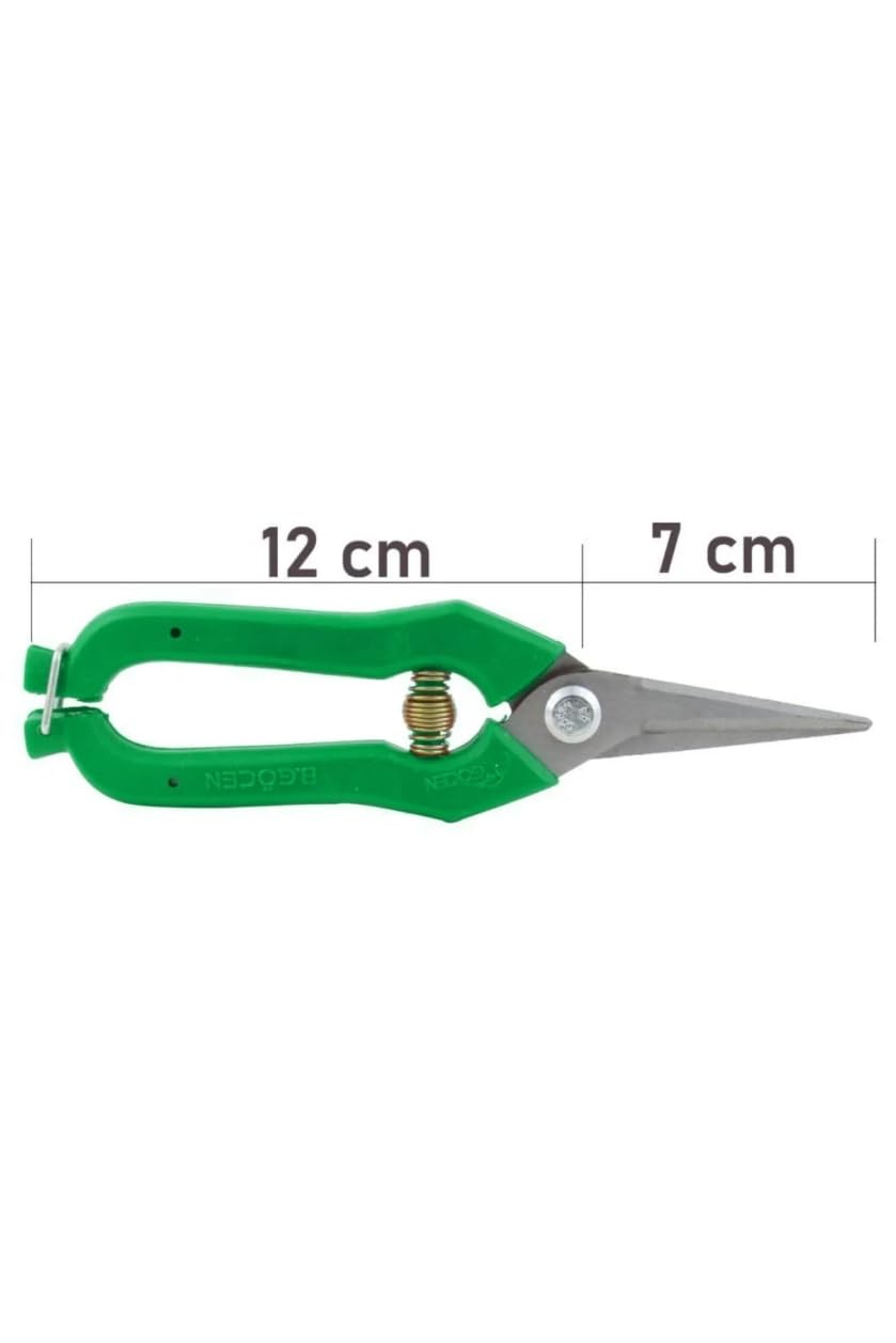 Telvesse Göcen Narenciye Üzüm Bağ Budama Makası Düz Uçlu 19 Cm (YENİ)