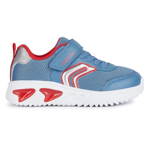 Geox J Assister Boy C, Zapatillas, Avio Red, 34 EU