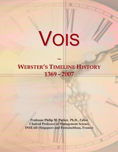 Vois: Webster's Timeline History, 1369 - 2007