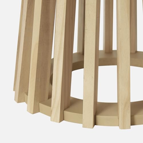 2 Tavolini Rotondi Effetto Rovere ø40Cm E ø60Cm I Sweeek - 6