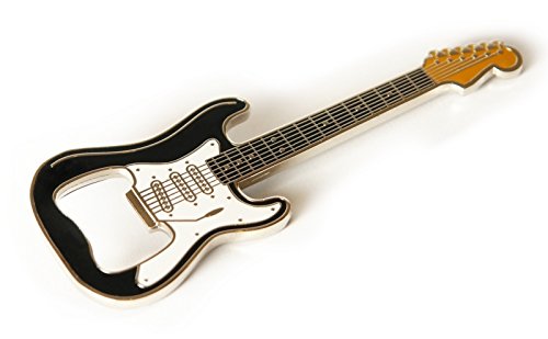 Preisvergleich Produktbild Flaschenöffner Gitarre (ST, schwarz), Kapselheber mit Magnetrückseite für Gitarren Fans