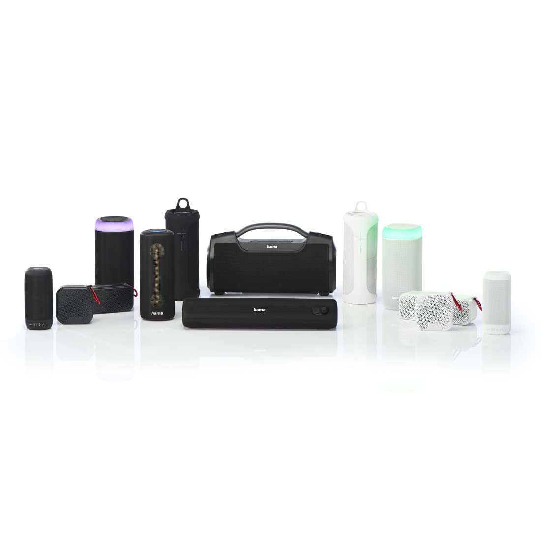 Hama 2in1 Bluetooth-Lautsprecher-Set Twin 3.0 wasserdicht 30W (teilbares Speaker-Set kabellos, 2 tragbare Bluetooth-Boxen, schwimmende Musikbox wasserfest IP67, 10h Akku, True Wireless Stereo) weiß