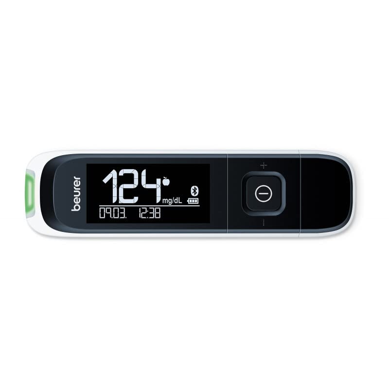 Beurer Medical GL 60 mg/dl - Blutzuckermessgerät mit Plug-in-USB, Stechhilfe, 10 Teststreifen, sterile 10 Lanzetten inklusive praktisches Etui
