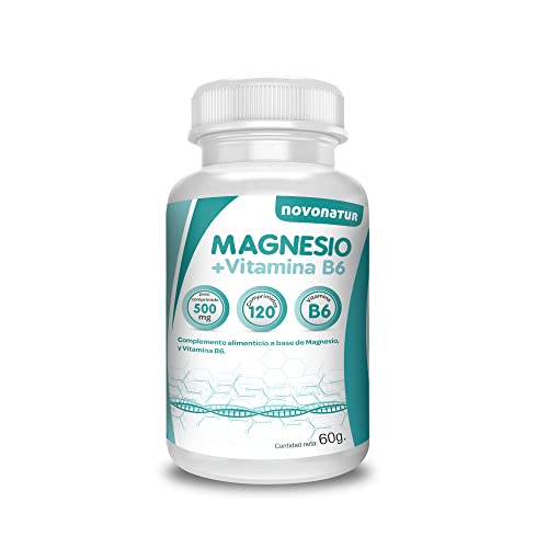 Magnesio Vitamina B6 | Disminuye el Cansancio y Mejora la Salud de los Huesos | Contribuyen al Funcionamiento Normal del Sistema Nervioso Pensamientos, las Emociones y la Coordinación