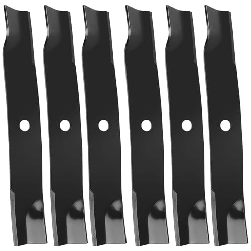 luxlead TCU15881 Mower Blade for 60 Deck Compatible with J OHN Deere 737 757 777 797 997 1023E 1025R X730 X734 X738 Z520A Z540R Z665 Z820A Z930 Z950 Z960 Z970 Replace M128485 M168223 6-Pack