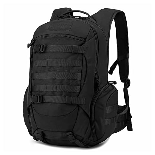 Mardingtop 28/35L Mochila Militar, Mochilas Hombre Deportivas Mochila Tactica Senderismo Moto Deporte Viaje Playa Montaña Negra for Unisex (35l-Negro II)
