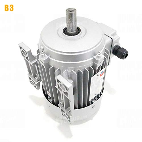 Moteur électrique Triphasé 230/400 V 0,75 Cv Almo Mh1 0,55 Kw 1500 Tr/min Asynchrone Triphasé Bride B3 Protection Ip 55