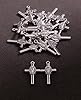 COTTVOTT Our Lady of Guadalupe Cross Pendant Charms for Rosary Bracelet Necklace Jewelry Making Supplies DIY Crafting Parts (30pcs-our lady guadalupe cross-S) #3