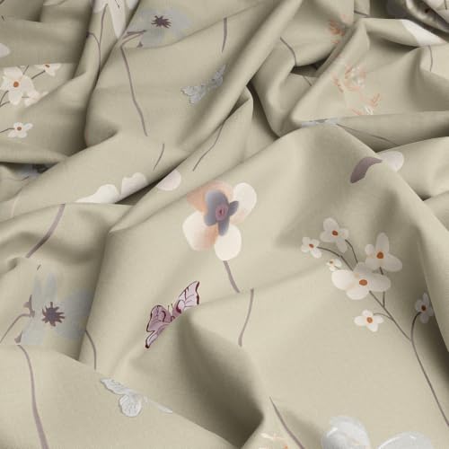Image of Loreto 100% Cotton Bed Sheet Double Bed with 2 Pillow Covers, 88 x 90 inch