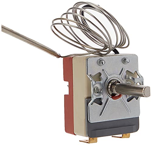 Paxanpax PCK558 Universal-Ofenthermostat 50°C-320°C (entspricht EGO Typ 55.13069.500), Silber