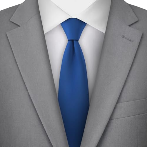 Image of Jacob Alexander Men's Slim Width 2.75 inch Solid Color Tie