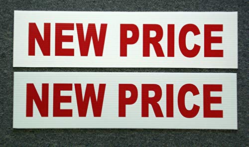 Peter Select (2) New Price 6 X 24 Real Estate Sign Riders 2 Sided Outdoor New Funny Retro Vintage Business Nostalgic Signs #TOP2