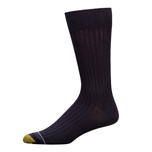 Goldtoe Men's Classic Canterbury Crew Dress Socks, 3-Pairs, Navy, Large #TOP3