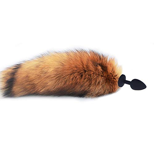 KKXYD アナルプラグ 尻尾 シリコン エロコスプレ 前立腺開発 アナル責め初心者 狐の尻尾 アナニー 初心者 男女兼用 (中くらい) - 画像1