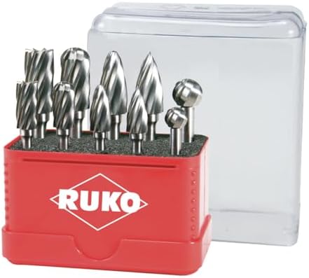 RUKO Fraise Métal Duro Forme C WRC Semisphérique – Ø10 Mm X 60 Mm – Qualité Professionnelle Pour Usinage Précis