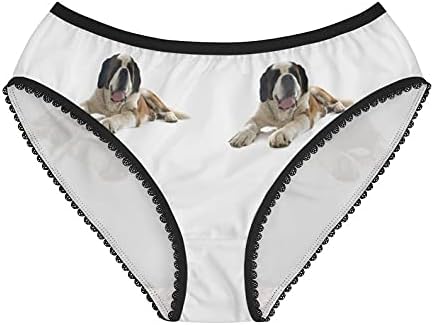 DogsMakeMeHappy Saint Bernard Panties, Saint Bernard Underwear, Briefs, Cotton Briefs, Funny Underwear, Panties For Women