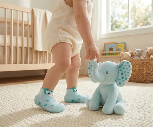 Image of Baby Sock Shoes Boys Girls First Walking Shoes Non-Slip Slippers Soft Sole Sneakers Toddler Infant Babygirl