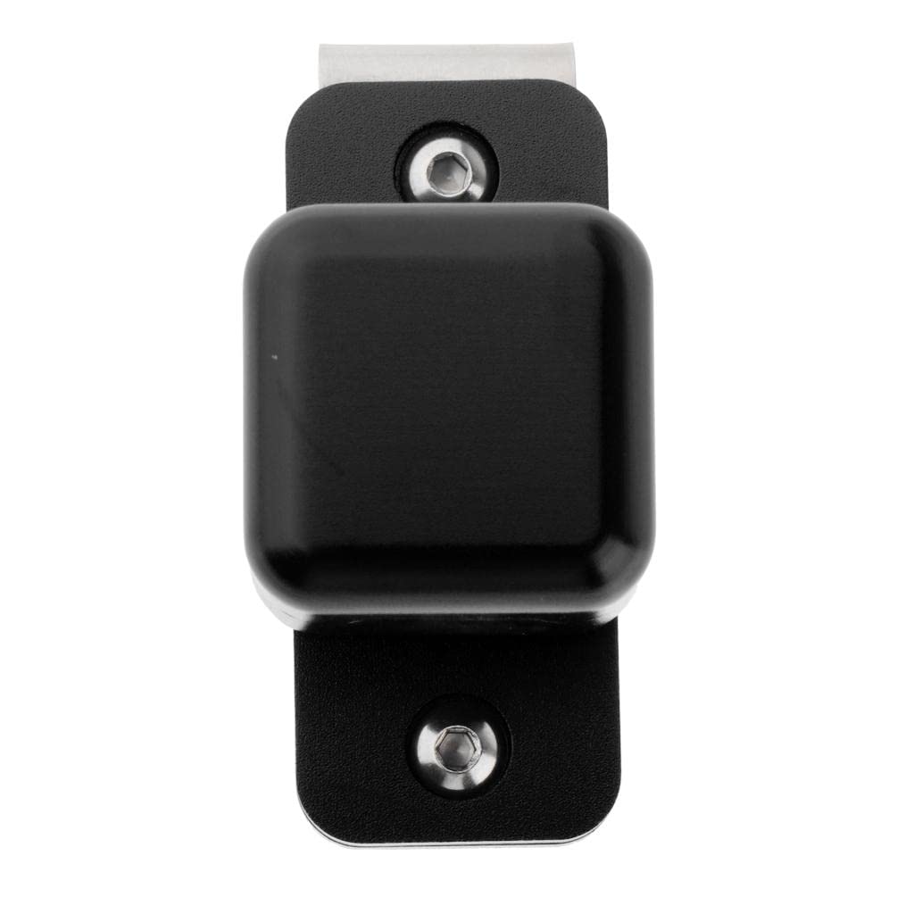 Bilard Cue Chalk Case Holder kreda nośnik metalowe pudełko z klipsem czarny