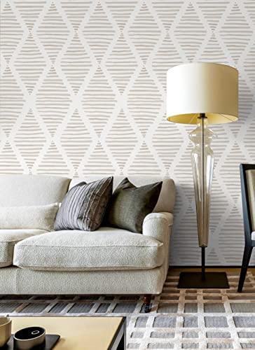 Image of Modern Peel and Stick Wallpaper Boho Geometric Contact Paper 17.3''x393''