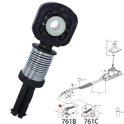 Cable de control para automóvil de 10mm compatible con caja de cambios manual A1 A3 TT R8 5