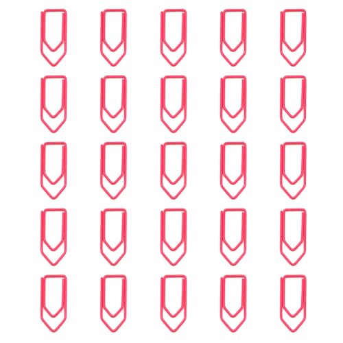 25 Pack Color Crayon Design Metal Clips for School File Management and Artistic Projects File Sorting Tools File Classification 