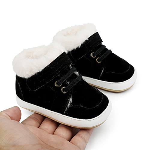 Image of HsdsBebe Baby Boys Girls Pu Leather Hard Bottom Walking Sneakers Toddler Rubber Sole First Walkers Infant Cartoon Slippers Crib Shoes