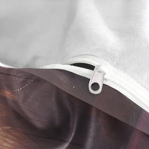 Parure de lit loup en microfbre avec housse de couette et taie - 8