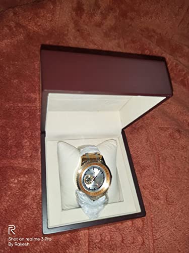 Image of Chairos Crusader SS Men Classic Gold Mesh Round Dail Analogue Watch (Crusader SS, Gold)