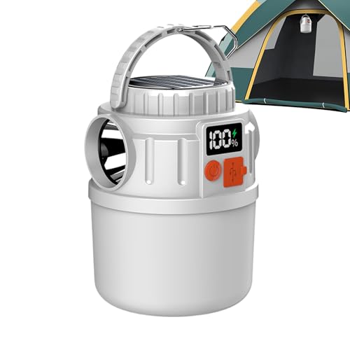 Solar Rechargeable Lantern - Compact Light Supply, Foldable LED Outdoor Lamp | Solar Lanterns for Power Outages, Waterproof Lighting Tool, Travel Survival Gear, Tent Light for Camping