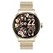Ice-Watch - Ice Smart 2.0 Gold Milanese Band 1.2 AMOLED - Montre connectée dorée pour Femme avec Bracelet en Acier Inoxydable - 024655 (1.20 Pouces)