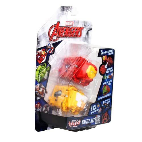 Battle Cubes 2er-Pack Avengers - Iron Man und Thor, Rock Paper, Scherenspiel