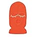 YTNKIV 3-Hole Ski Mask Woolen Knitted Hat Full face Warm Outdoor Popular Cycling Windproof Mask Balaclava (Orange)