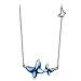 Brilla Mothers Day Gifts Women Fashion Jewelry Pendant Necklace Blue Swarovski Elements Crystal "Butterflies Dream"