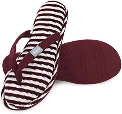 Women's Memory Foam Spa Thong Ladies Home Slippers