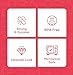 Comfy Package [300 Pack] Heavyweight Clear Plastic Tea Spoons with Engraved Design - Disposable Sturdy Plastic Utensils for Parties, Weddings, and Events