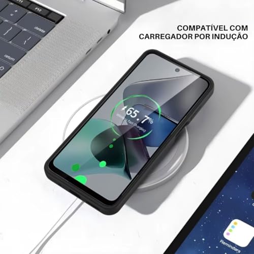 Capa Capinha de Silicone Preta Compatível Com Samsung Galaxy A55 Tela de 6.6 Polegadas (Hard Glass S