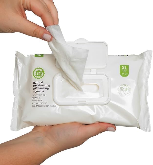 Miniatura 4 de Underx Toallitas desechables - Toallitas de limpieza corporal para adultos - Absorbentes y fuertes - Toallitas de inodoro