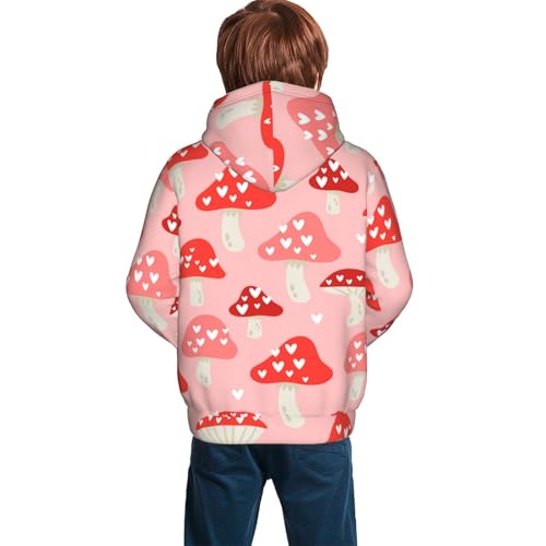 Cute Mushroom1 Kid Hoodies Boys Sweatshirts Girls Pullover with Pocket4