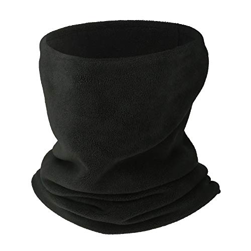 QINGLONGLIN Fleece Neck Warmer Gaiter Winter Thicken Skiing Face Scarf Mask 1 Pack