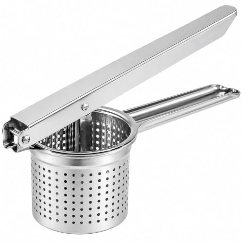 Image of Heavy Duty Manual Lemon Squeezer | Hand Press Citrus Juicer with Deep Bowl Design | Non-Slip Grip | Seed-Free Juice Extractor for Lemon, Lime & Orange | Kitchen Tool (silver)