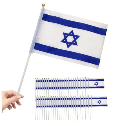 Mini drapeau d'Israël de table pour conférence internationale - 8