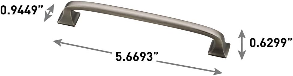 Franklin Brass (10-Pack) – Soft Iron Cabinet Handles, 5-1/16 Inch Hole Center, Pulls for Drawers, Kitchen Cabinet Door, Dressers | Lombard