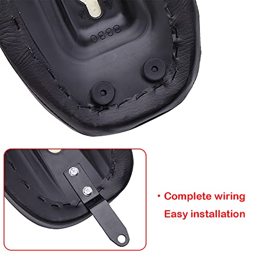 Dreamizer Motorcycle Rear Passenger Seat Pillion Cushion Compatible With Sportster 48 Forty Eight Xl 1200X 2010-2016 Xl883 Xl1200 , Black #TOP6