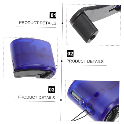Cargador manual USB Gadpiparty para emergencias miniatura 3