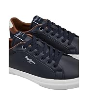 Pepe Jeans Court De Kenton marineblaue Lederturnschuhe – Ansicht 6